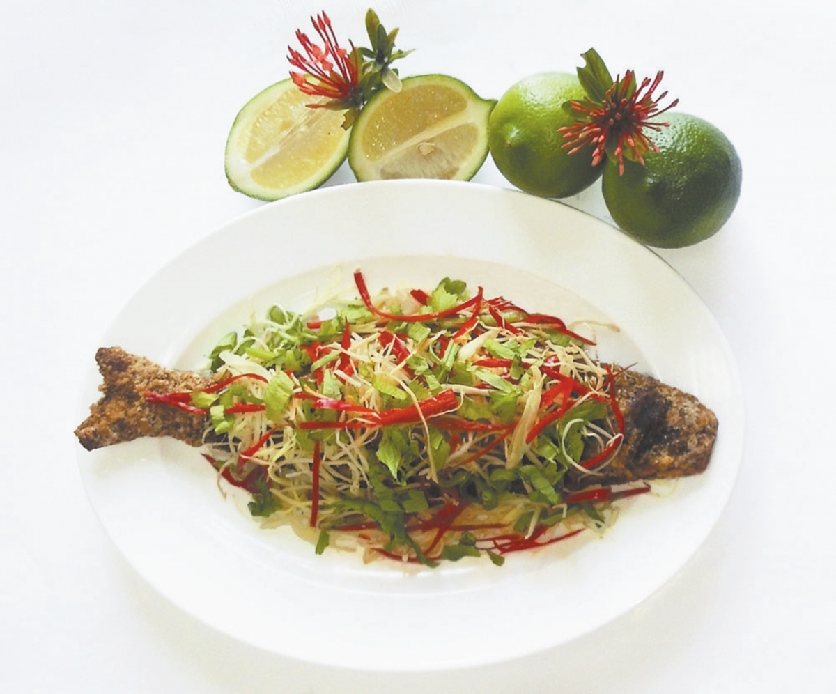 VEGAN CRISPY LEMON FISH (VEGAN)	